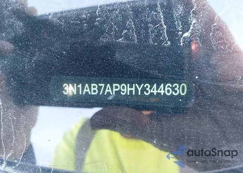 2017 Nissan Sentra Sv z USA, uszkodzony, nr VIN 3N1AB7AP9HY344630